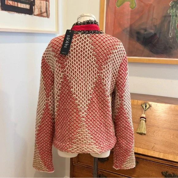 Tricot Chic Zip Up Cardigan